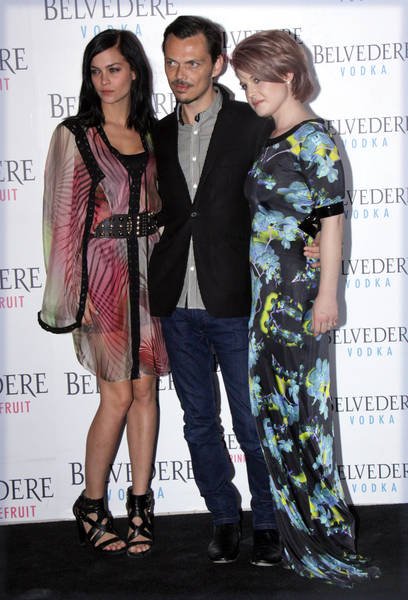 Leigh Lezark, Matthew Williamson and Kelly Osbourne attending the Belvedere Pink Grapefruit launch party in New York City.  Photo copyright by Wild1 / PR Photos.
